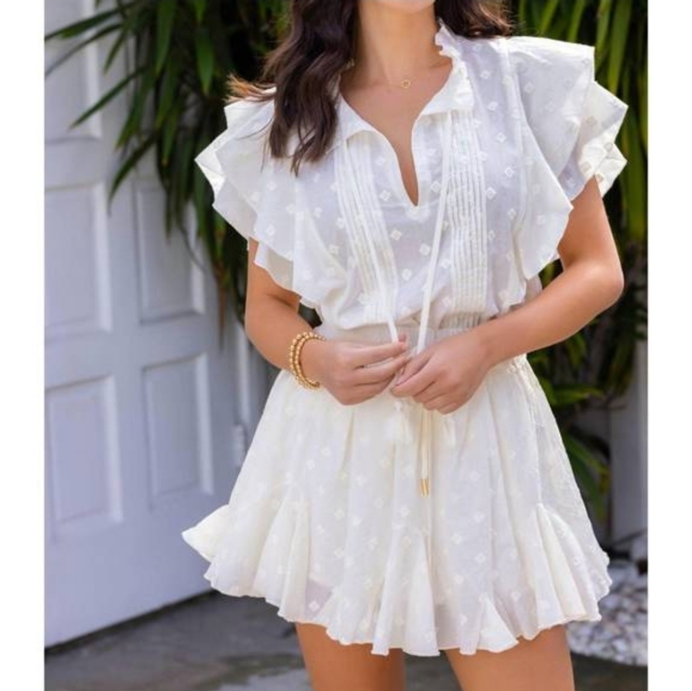 Bishop + Young 'Cleo' Ruffled Top - Picture 2 of 8